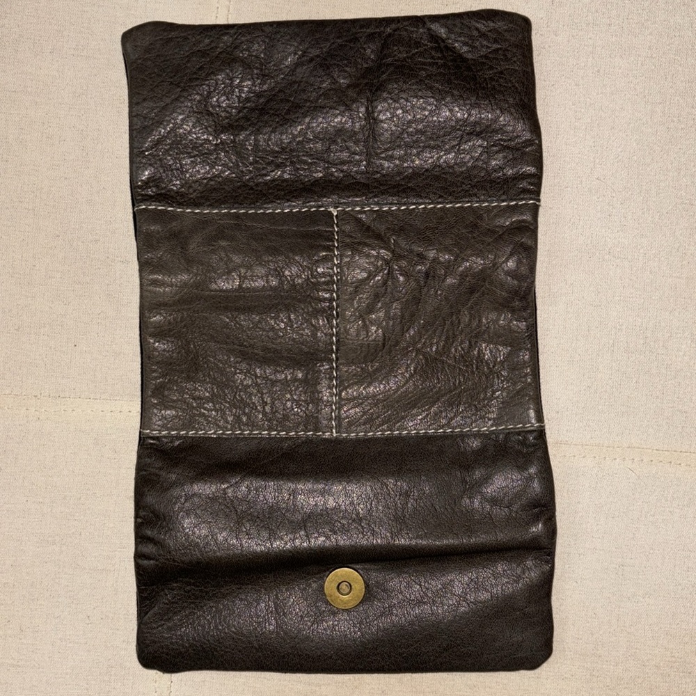 Free People Brown Fold-Over Leather Wallet - Picture 4 of 13
